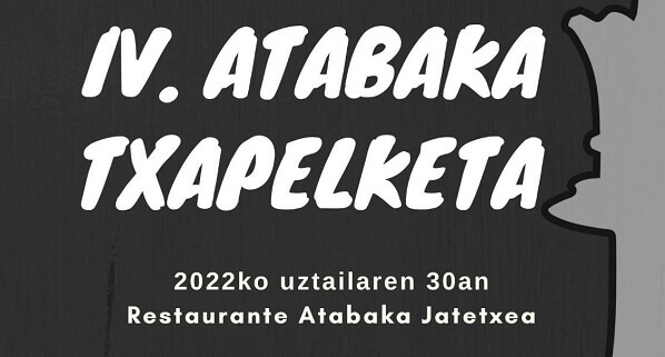 Cartel del IV Torneo Atabaka de ajedrez por equipos